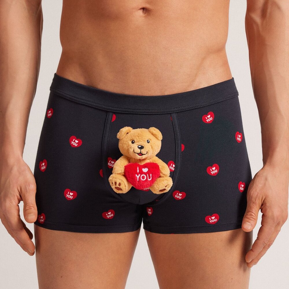 Intimissimi I Love You Plush Toy Superior Cotton Boxers